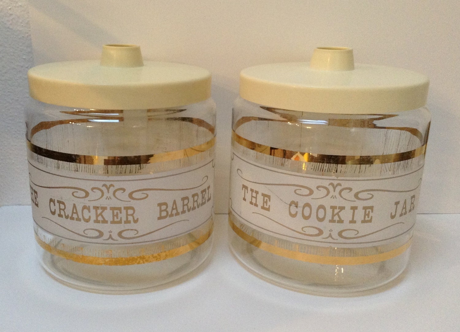 Vintage Pyrex Jars The Cookie Jar The Cracker Barrel