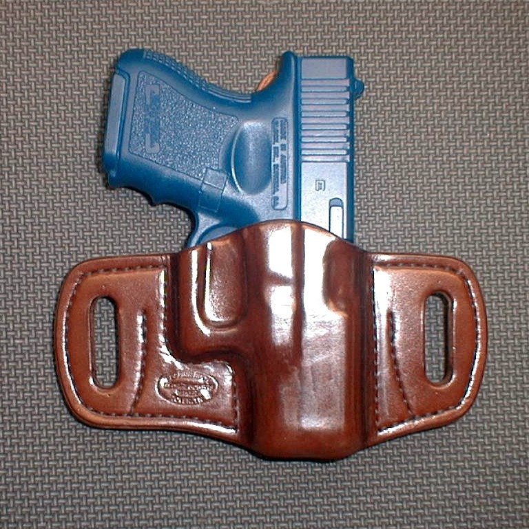 Belt Slide Pancake Holster Glock 26 27 33 Right Hand Brown