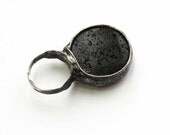 STATEMENT ring, Volcanic Lava, Adjustable Love Ring, Handmade Art Jewelry, One of a Kind,  ring by MARIAELA
