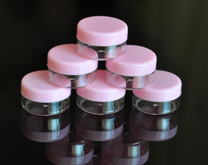 10pcs 5g (5ml, 0.17oz) Clear Empty Acrylic Container Makeup Bottle for Cosmetic Cream Jewelry