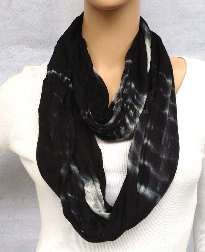 jersey infinity scarf women spring scarf by YIER on Etsy