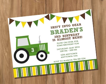 John Deere Invitations Etsy 10