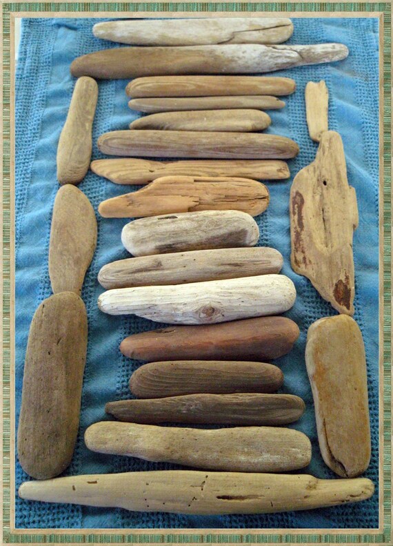 Bulk driftwood 50 flat pieces of Drift wood for by DriftwoodAmour
