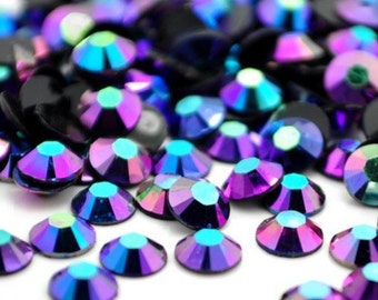 1000 5mm Montana Blue AB Flatback Resin Rhinestones ss20 High Quality 14 Facets Multi Faceted DIY Deco Bling