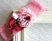 Pink and Burgundy Chiffon,Newborn Headband,Baby Headband,Toddler Headband,Girls Headband,Teen clip,Adult Clip,Photo Prop! Pink and Burgundy Chiffon,Newborn Headband,Baby Headband,Toddler Headband,Girls Headband,Teen clip,Adult Clip,Photo Prop!