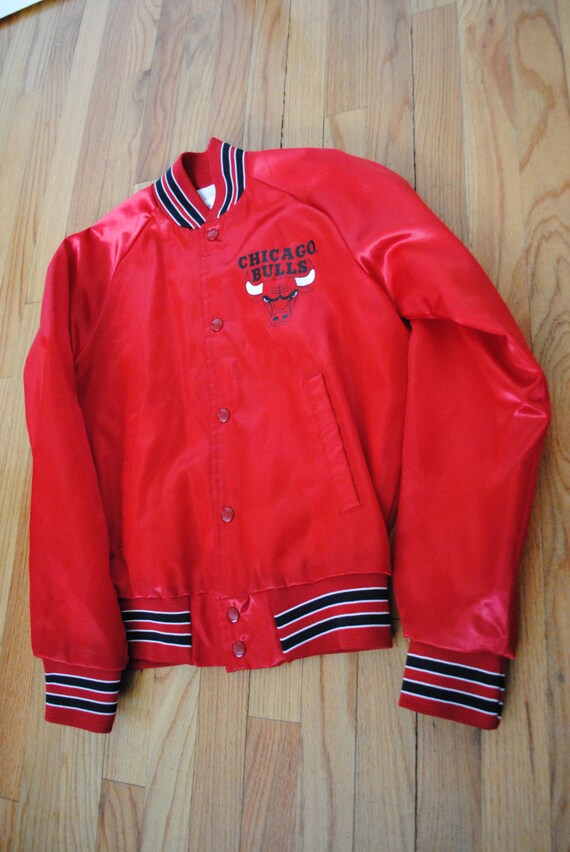 Vintage Chalkline 90s Chicago Bulls Varsity Jacket Satin SZ