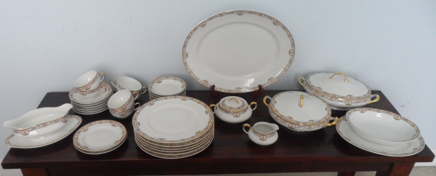 B & C Limoges France L. Bernardaud and Co 36 pcs Dinner set