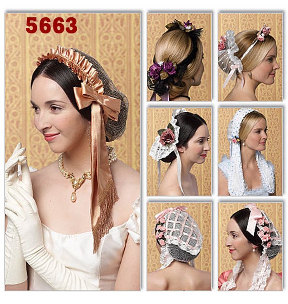 Civil War Ladies Day Caps Victorian Head Wear Free Shipping