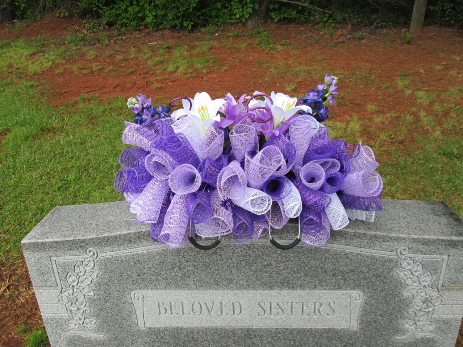 Headstone saddle Grave decoration Gravestone saddle Deco