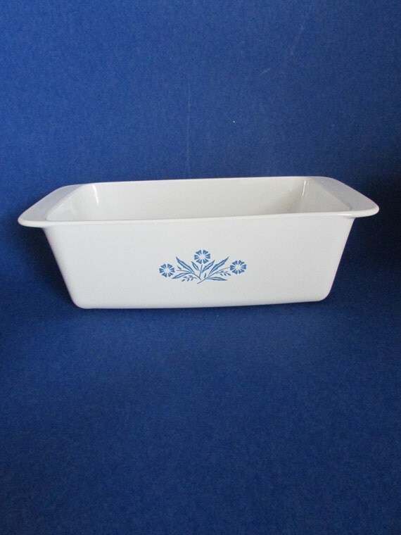 Corelle Cornflower Blue Loaf Pan Meat Loaf Baking Dish