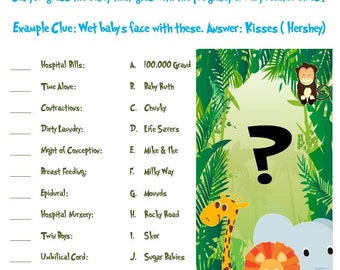 Winnie The Pooh Guess That Price Baby Shower Game