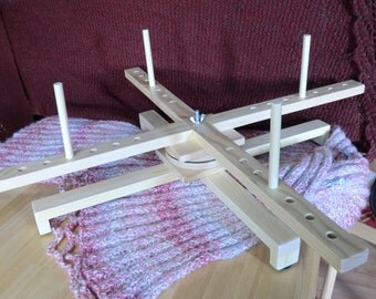 Collapsible Amish-style yarn swift -- Jonathan model