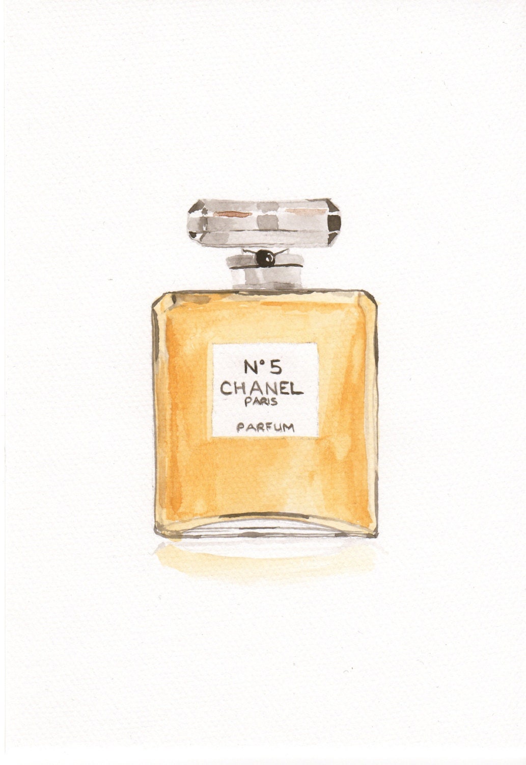 Chanel No.5 Parfum Grand Extrait Fragrance Watercolor