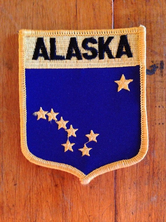 Alaska State Flag Vintage Travel Patch