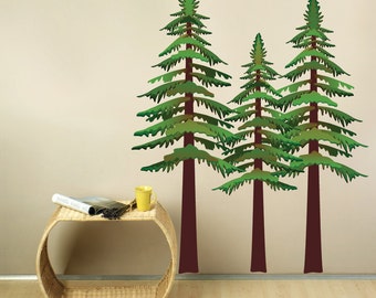Pine Trees REUSABLE Wall Decal