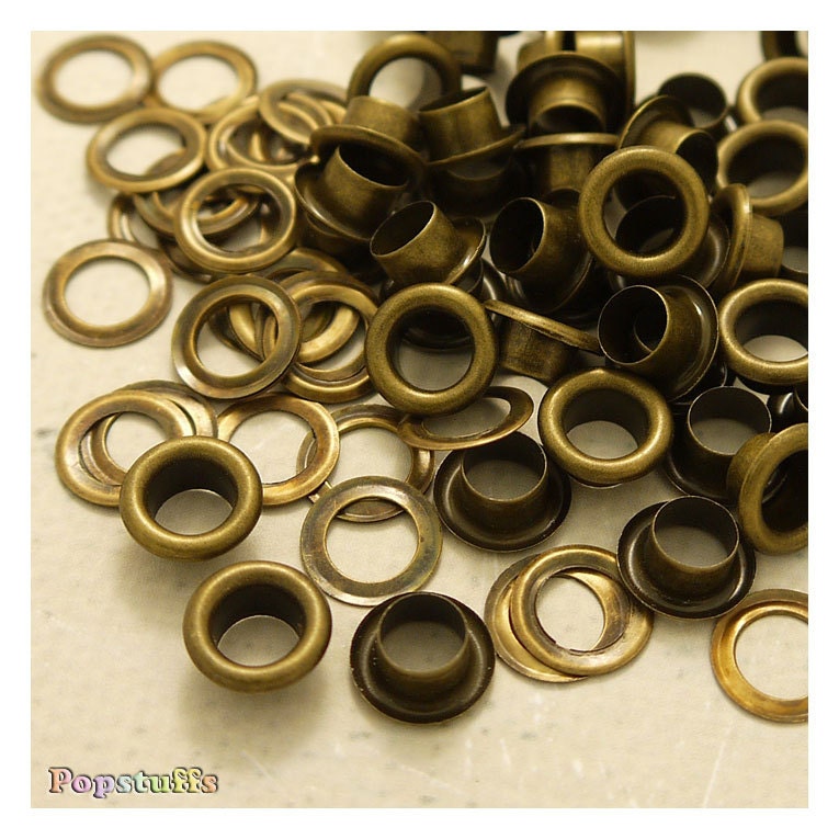 Metal Eyelets Grommets With Washers 6 mm Barrel Diameter