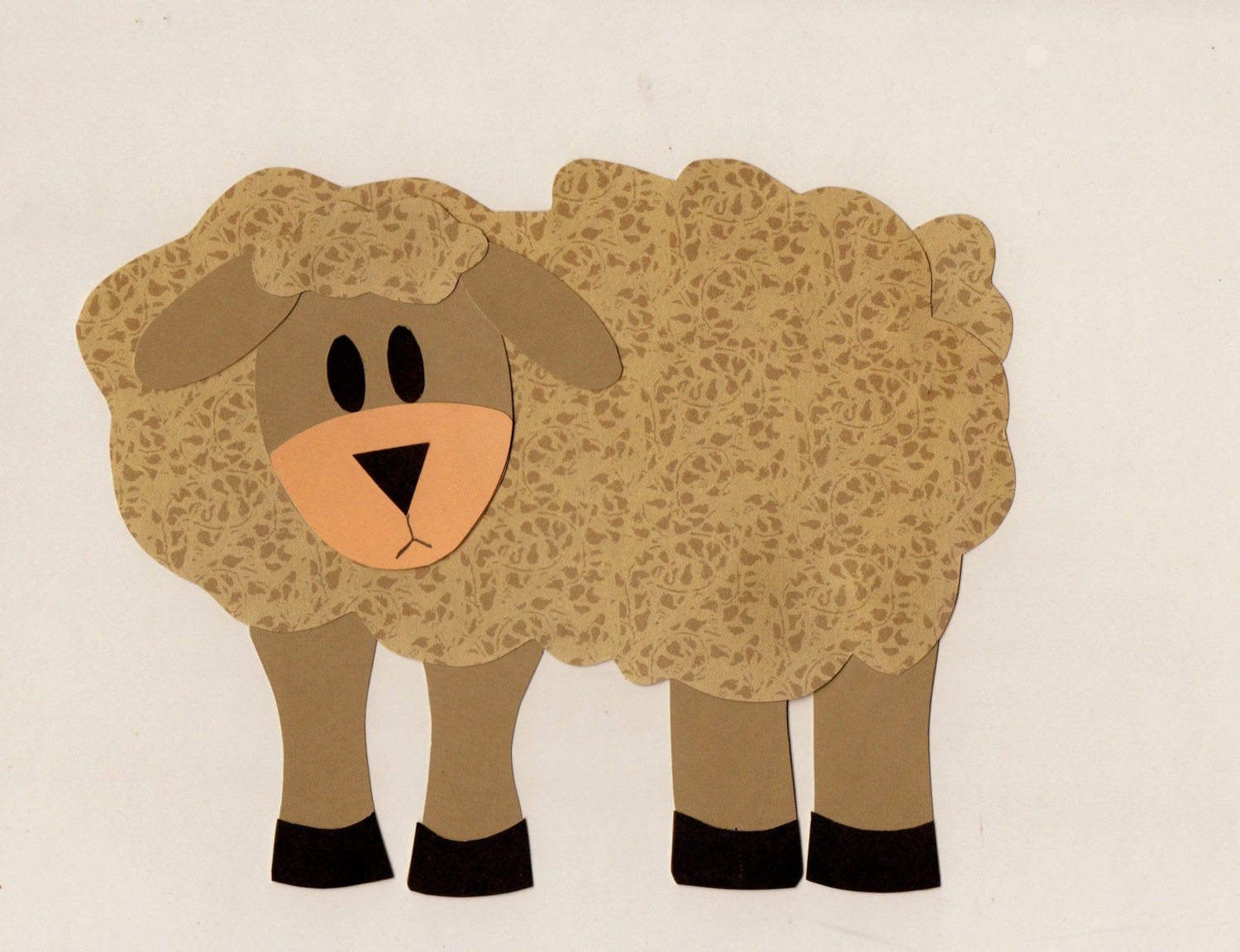 Farm Animal Sheep Do It Yourself Applique Template Sheep applique template farm animal applique by angelleadesigns