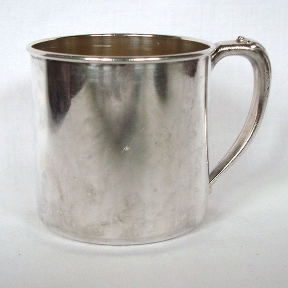 Community Oneida OCL baby cup Ltd. Mug Cup vintage oneida Vintage Baby Silverplate