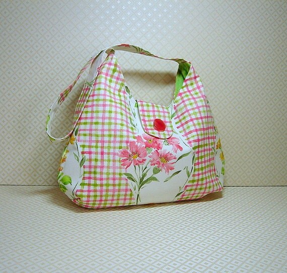 Shoulderbag Floral Bag Laura Ashley Fabric Handmade
