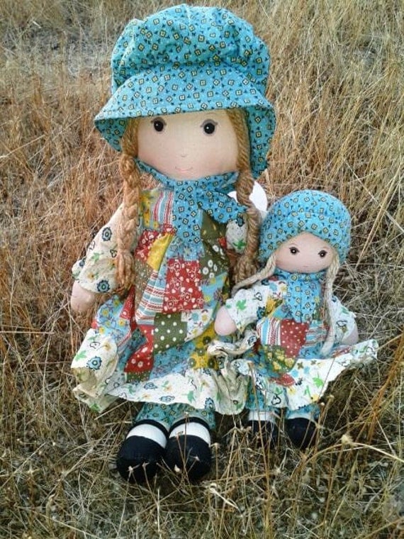 Original 1970s Holly Hobbie Dolls Set of 2