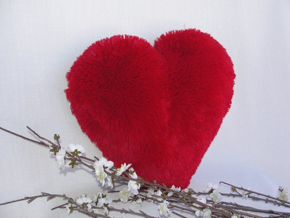 Red Heart Shaped Decorative PillowThrow pillow Big Size