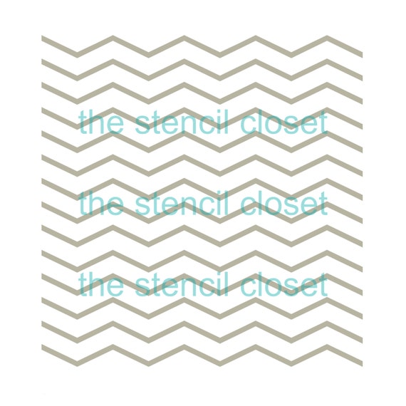 12 x12 Thin Chevron stencil