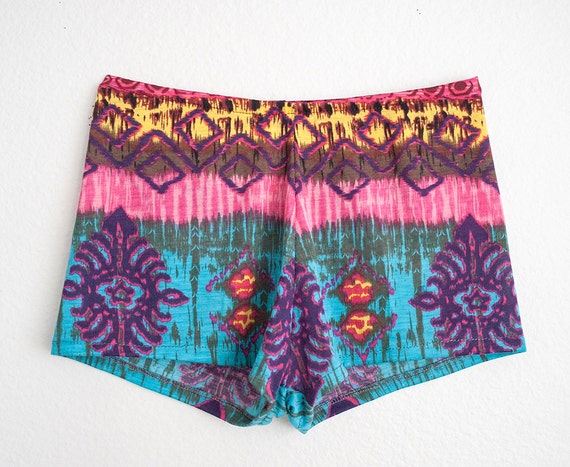 TROPICAL ISLAND. Colorful boy shorts. Womens Shorts. Girls