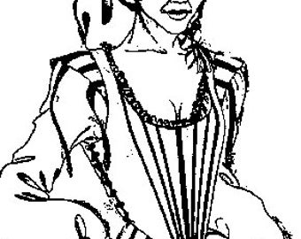 MC04 Elizabethan French Hood Sewing Pattern by by patternsoftime