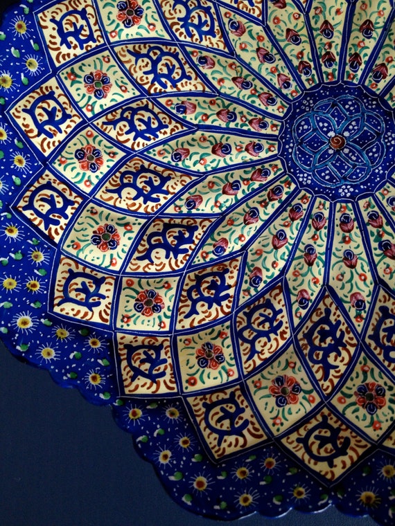 Items similar to Handmade Hand painted Traditional Persian Wall hanging