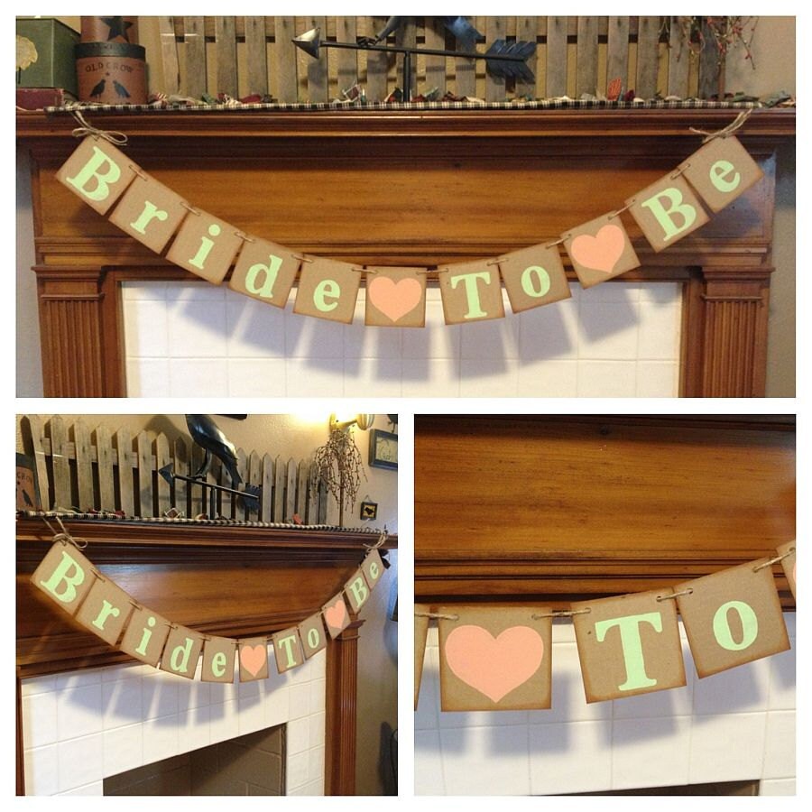 Bride To Be Banner Bridal Shower Decorations Banners