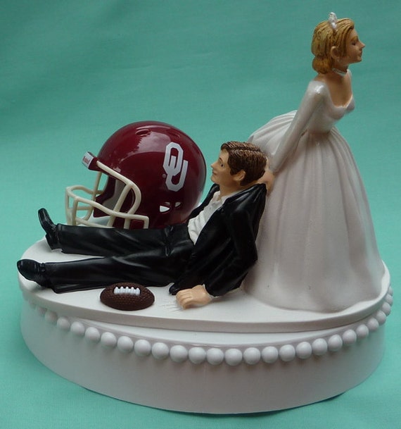 Wedding Cake Topper University of Oklahoma Sooners Boomer OU