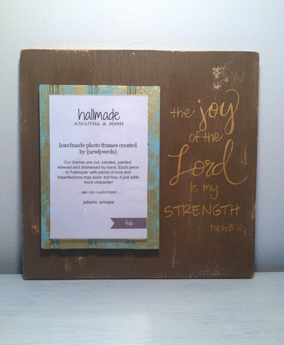 Items similar to Bible Verse Decorative Frame . Hand Lettered Bible