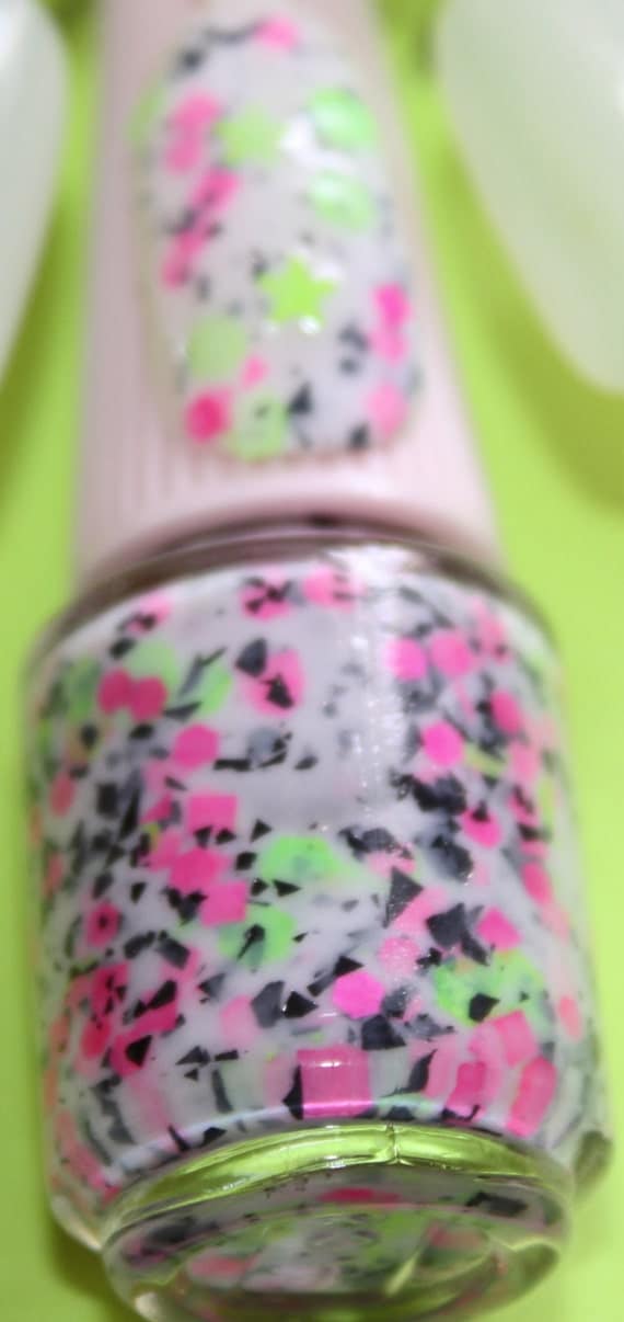 Neon Star Child Indie Made Glitter Nail Polish by SickLacquers