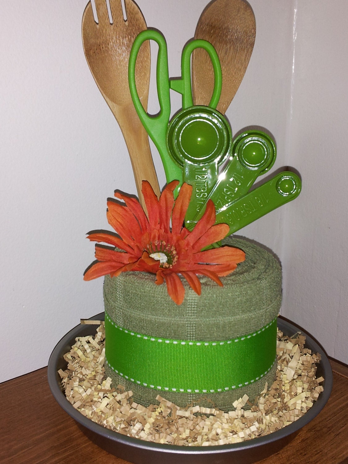 Mini Kitchen Towel Cake by MookieCakes on Etsy