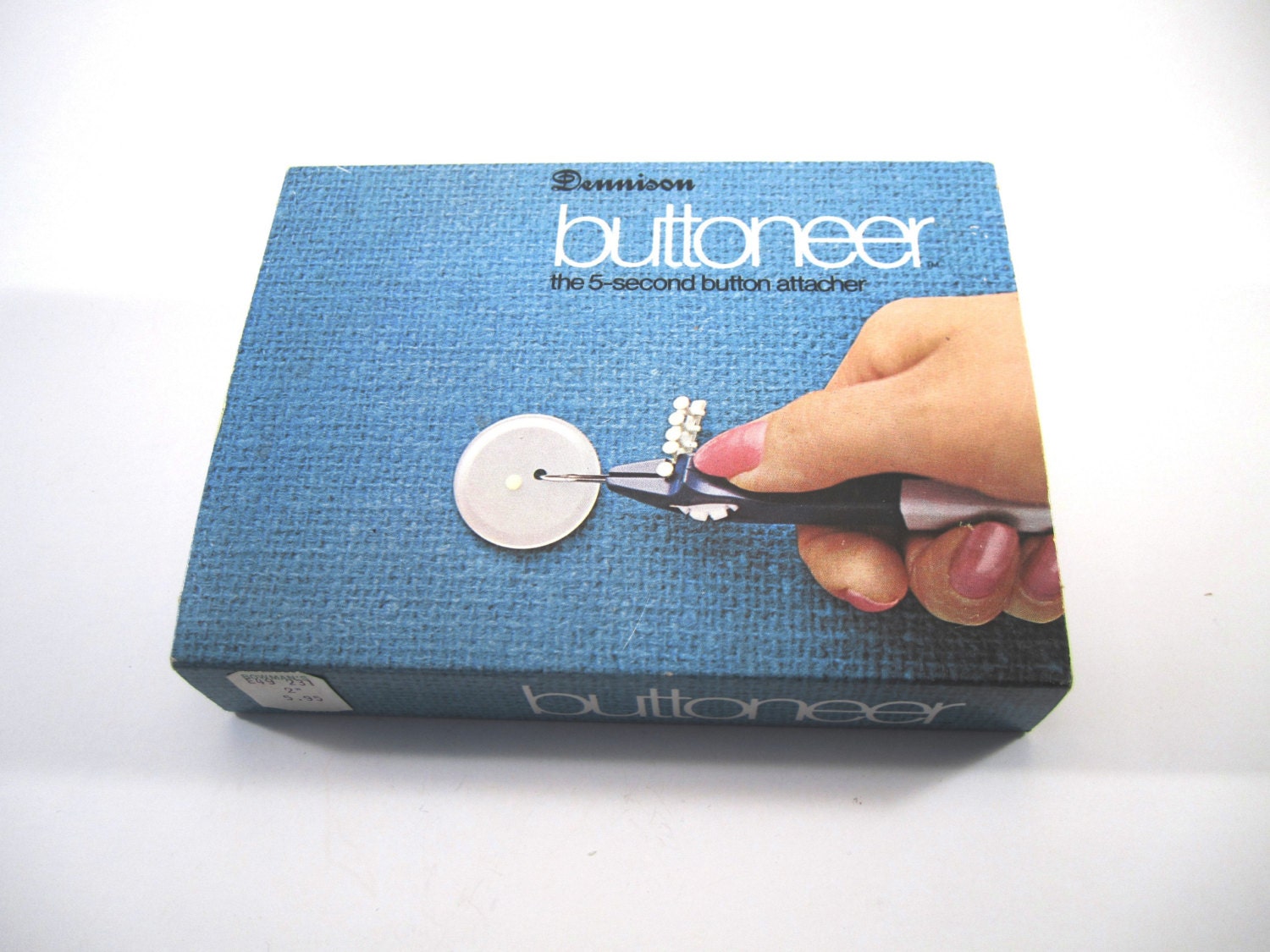1970's Buttoneer Button Attacher By Dennison