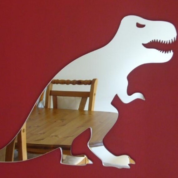 Dinosaur Mirror TRex Mirror Several Sizes