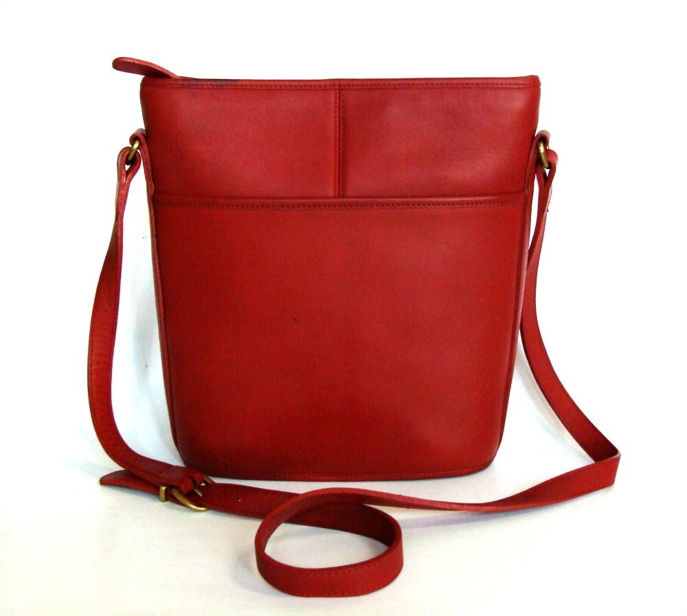 Wako Red Bucket Purse Shoulder Bag Cross Body Bag Bucket
