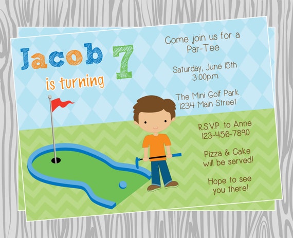 Mini Golf Invitations 7