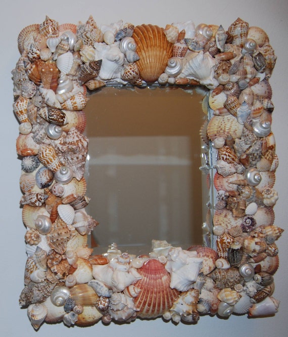 Items similar to Mirror, Sea Shell Mirror, Shell Mirror, Beach Decor ...