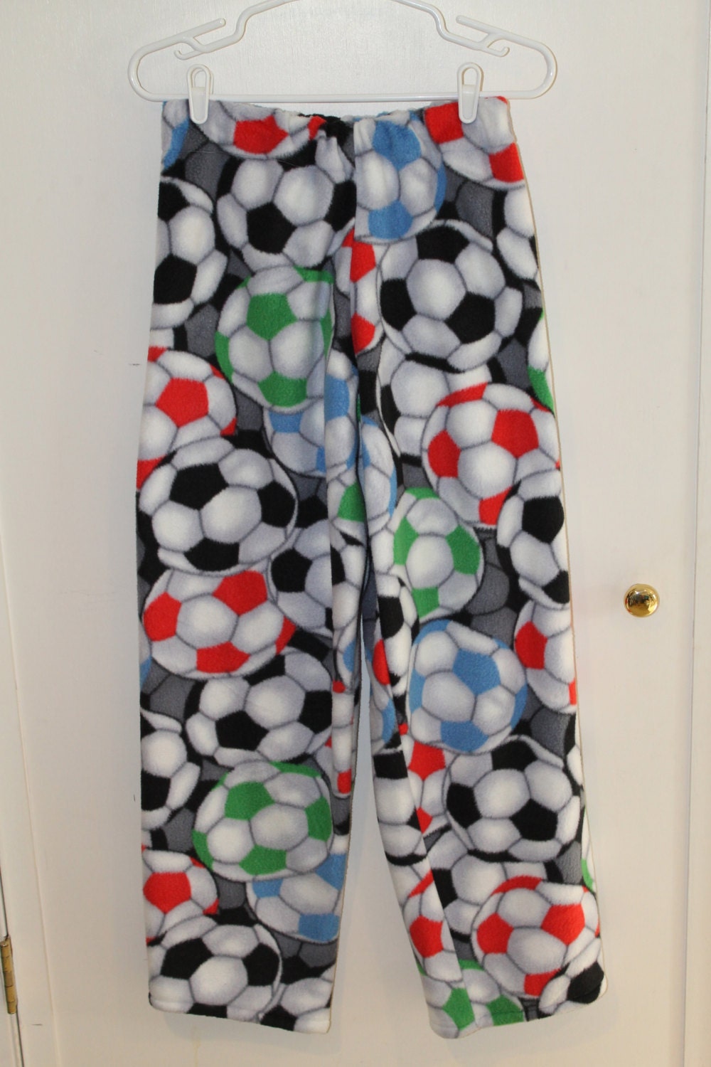 Soccer Balls Fleece Pajama Pants