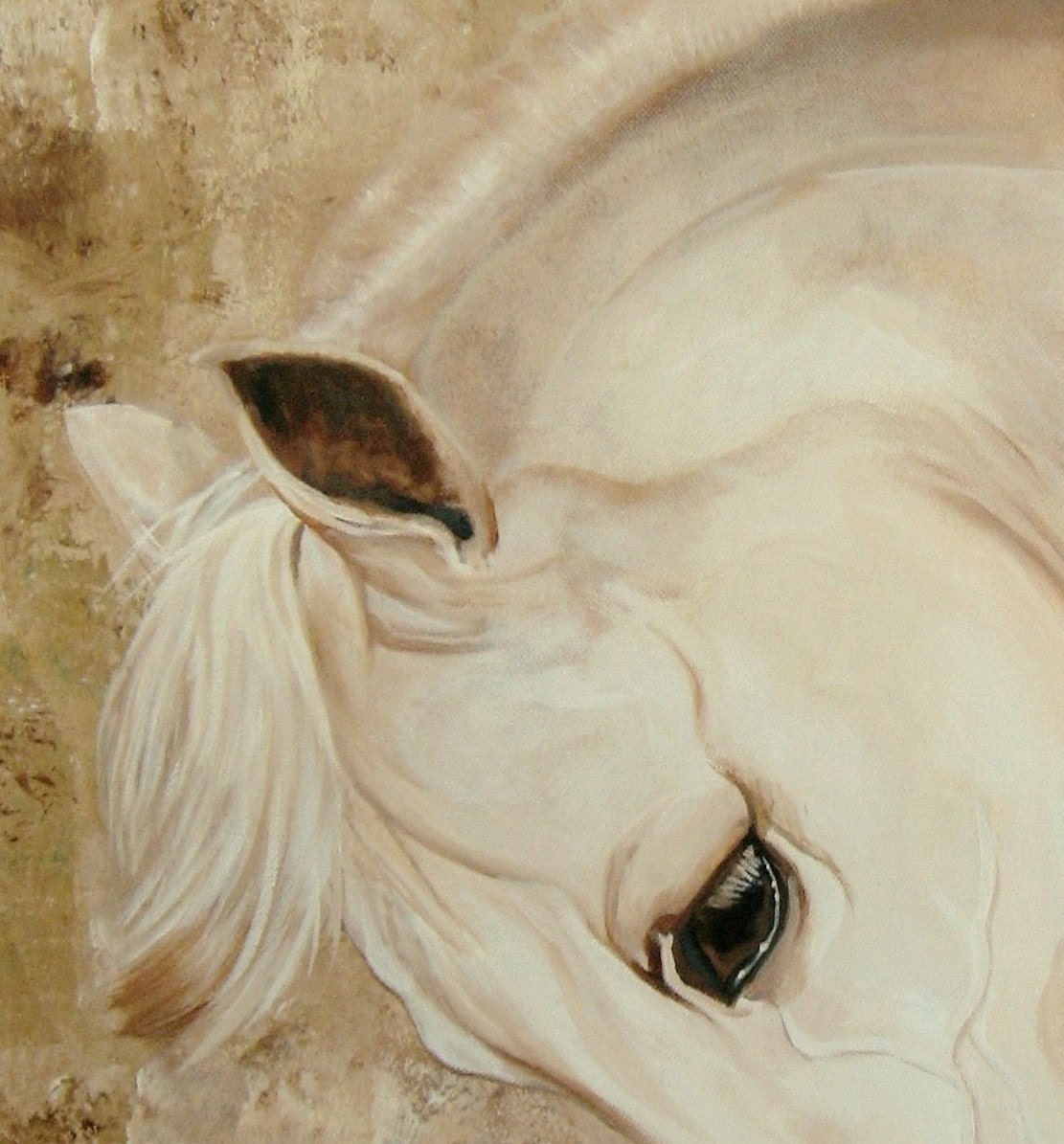 fine art horse print from original acrylic by conniesonnenberg