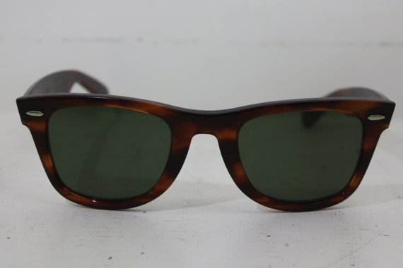 Vintage B & L Ray Ban Wayfarer Tortoise shell Sunglasses Made