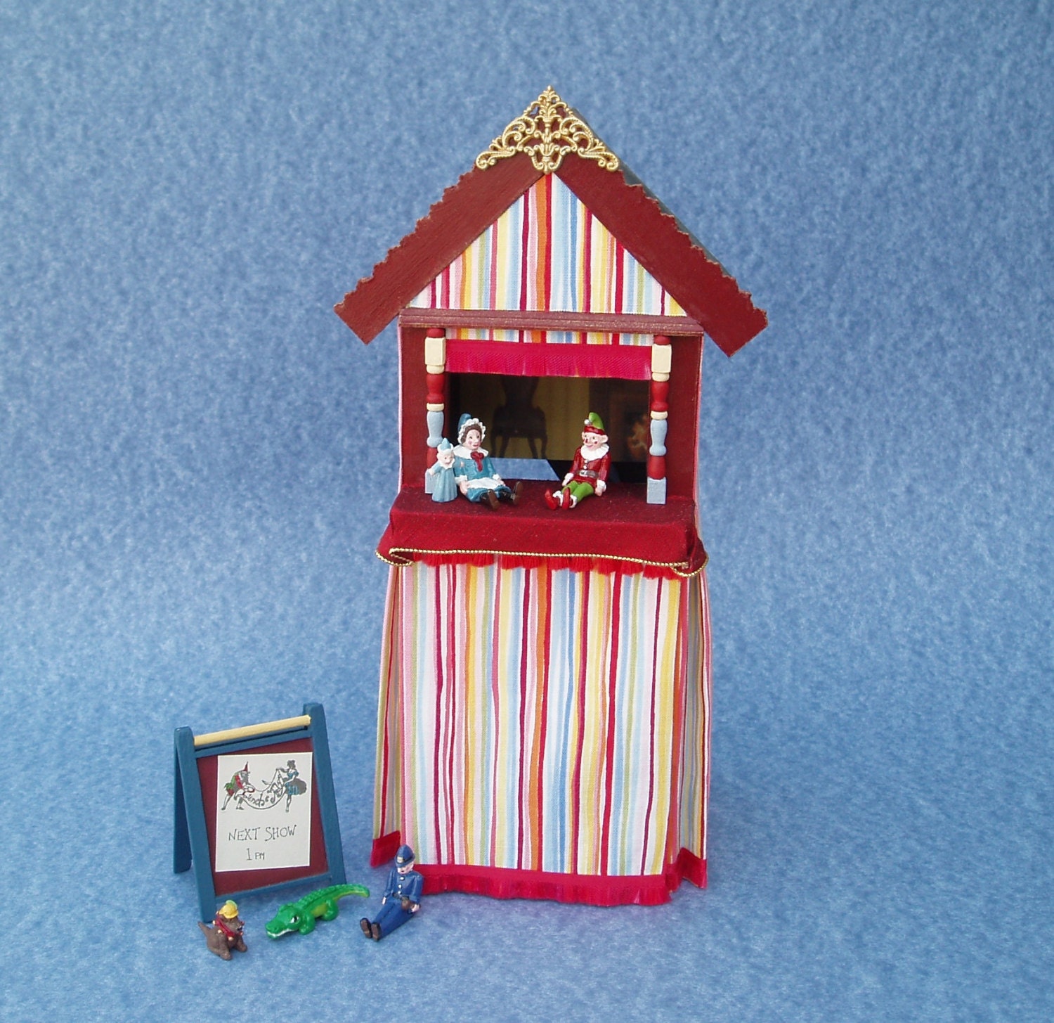 Punch and Judy Puppet Theatre 112 or 1/12 scale Dollhouse