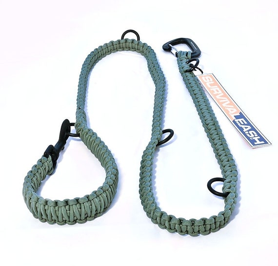 Items similar to Adjustable Survival Dog Leash with Paracord (Parachute