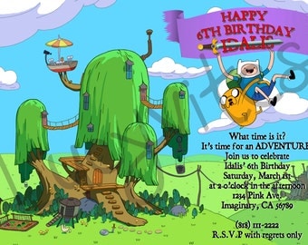 Adventure Time Digital Invitation