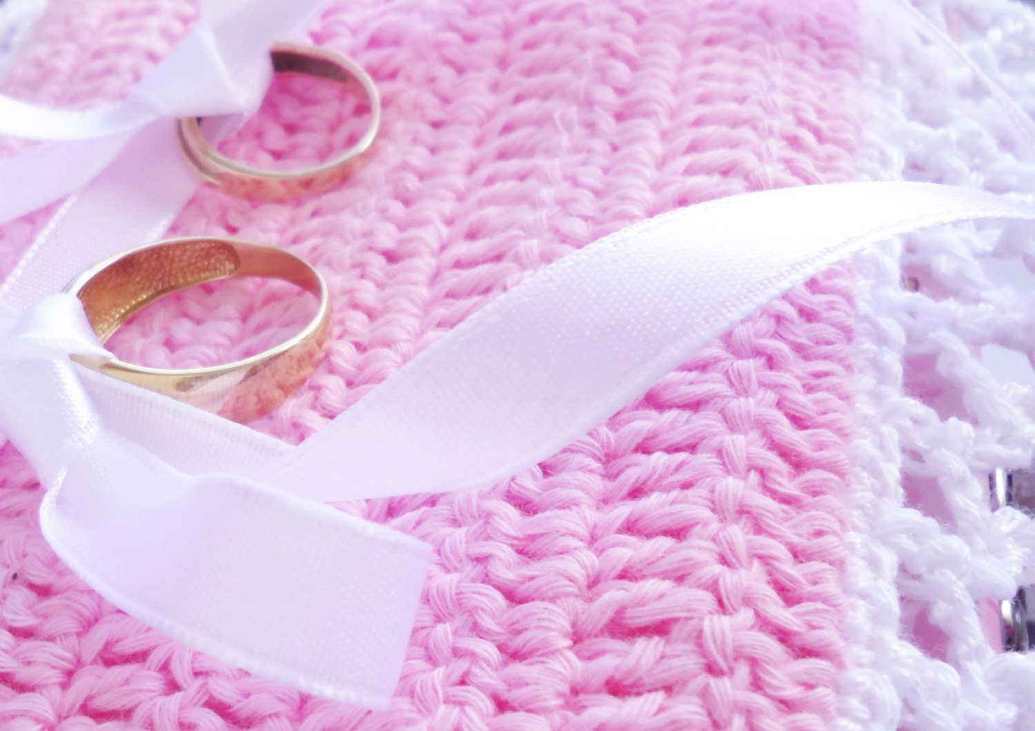 Crochet Pattern Ring Bearer Pillow Wedding Pillow Ring