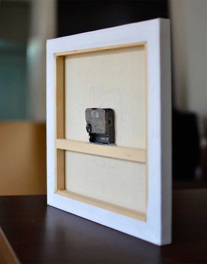 wall clock canvas retro art decoration unique modern kitchen