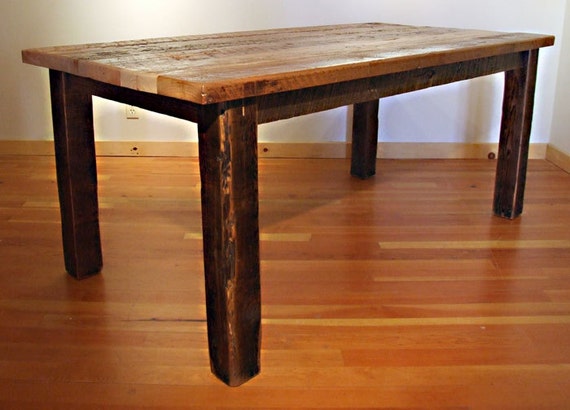 Reclaimed Wood Bunkhouse Dining Table