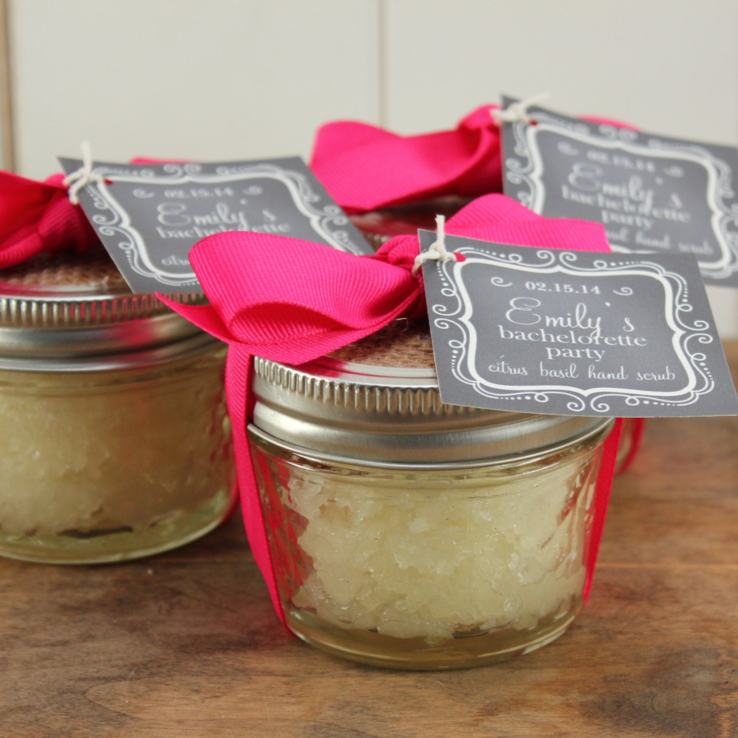 Set of 18 4oz Bridal  Shower  Favor  Sugar Scrubs by lulusugar