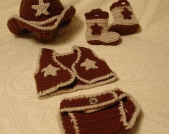 Popular items for crochet cowboy set on Etsy